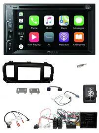 Pioneer Lenkrad USB DVD Bluetooth DAB 2DIN Autoradio für Citroen Jumpy Spacetour