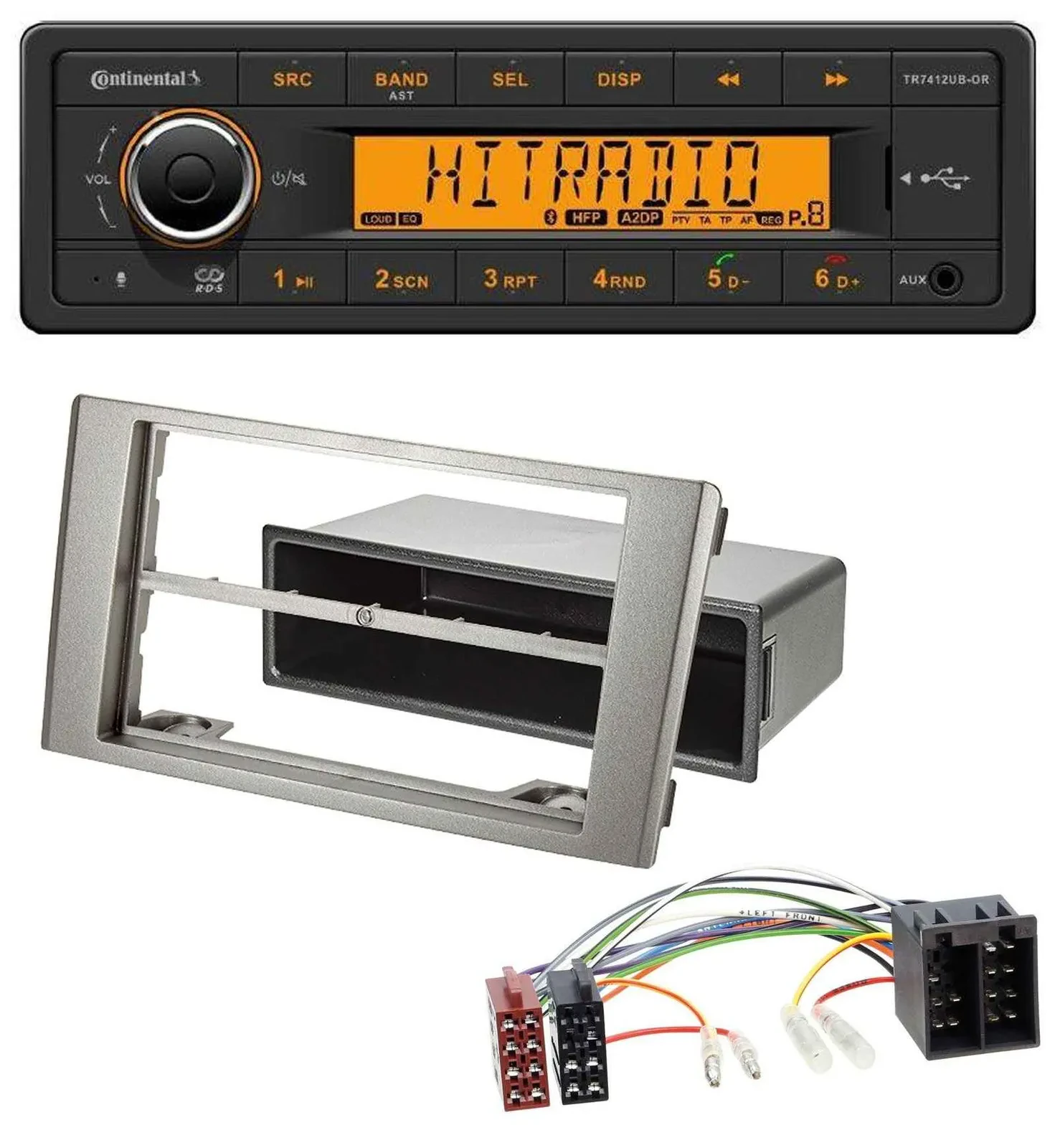 Continental MP3 Bluetooth AUX USB Autoradio für Iveco Daily (2006-2014) silber