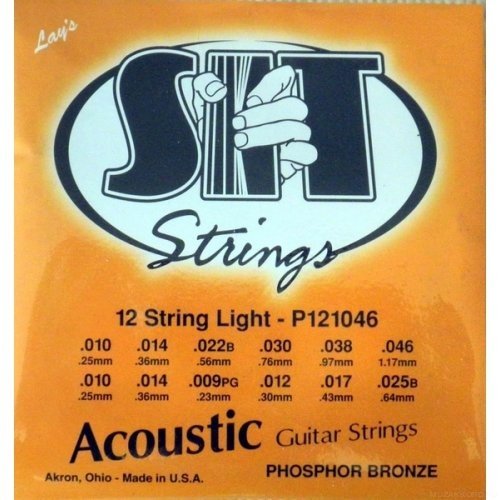 Струны для 12-струнной акустической гитары SIT Strings P121046 10-46, бронза фосфорная