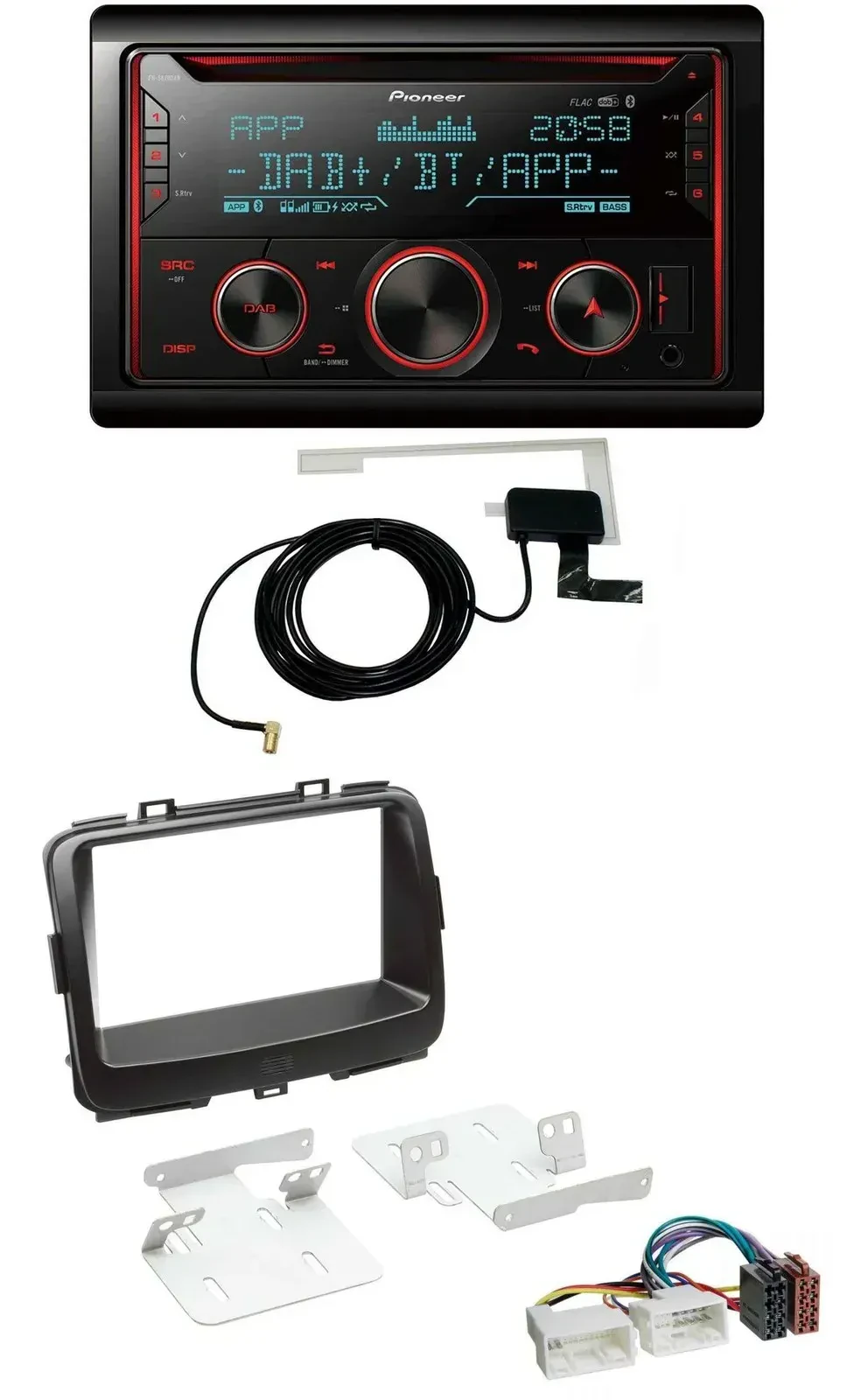 Автомагнитола для Kia Carens 4 RP (с 2013) Pioneer 2-DIN MP3 DAB USB CD Bluetooth