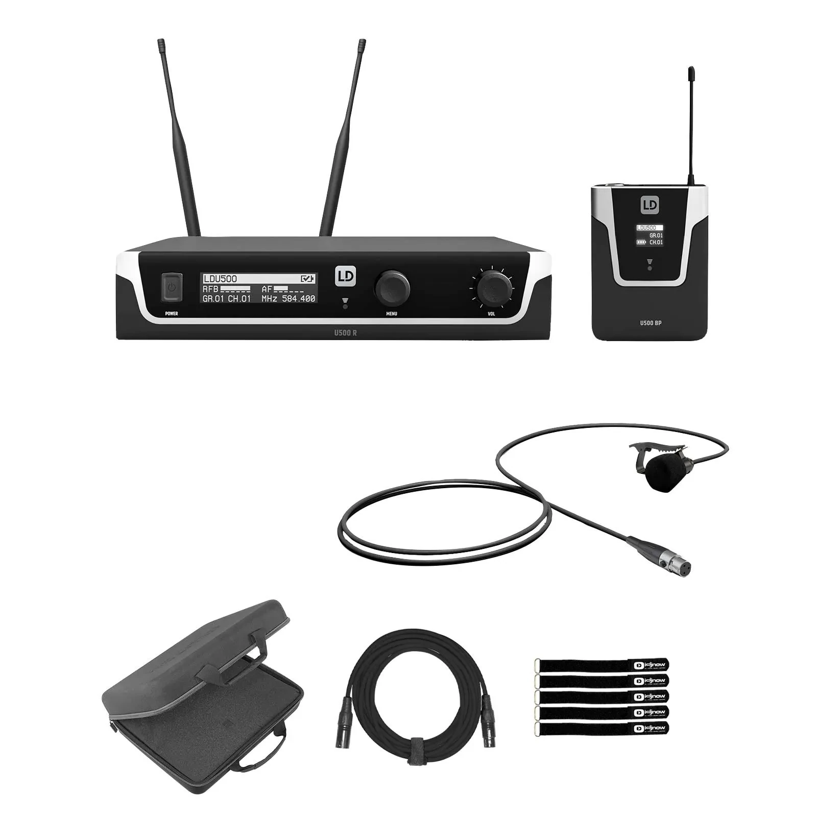LD Systems U505.1 BPL US Wireless Lavalier Mic System with Case Pack