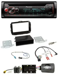 Автомагнитола для Alfa Giulietta 2013–2021 Pioneer DAB, CD, Bluetooth, USB, с управлением на руле