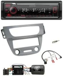 Автомагнитола Kenwood Bluetooth, USB, DAB для Renault Megane III 2009–2012