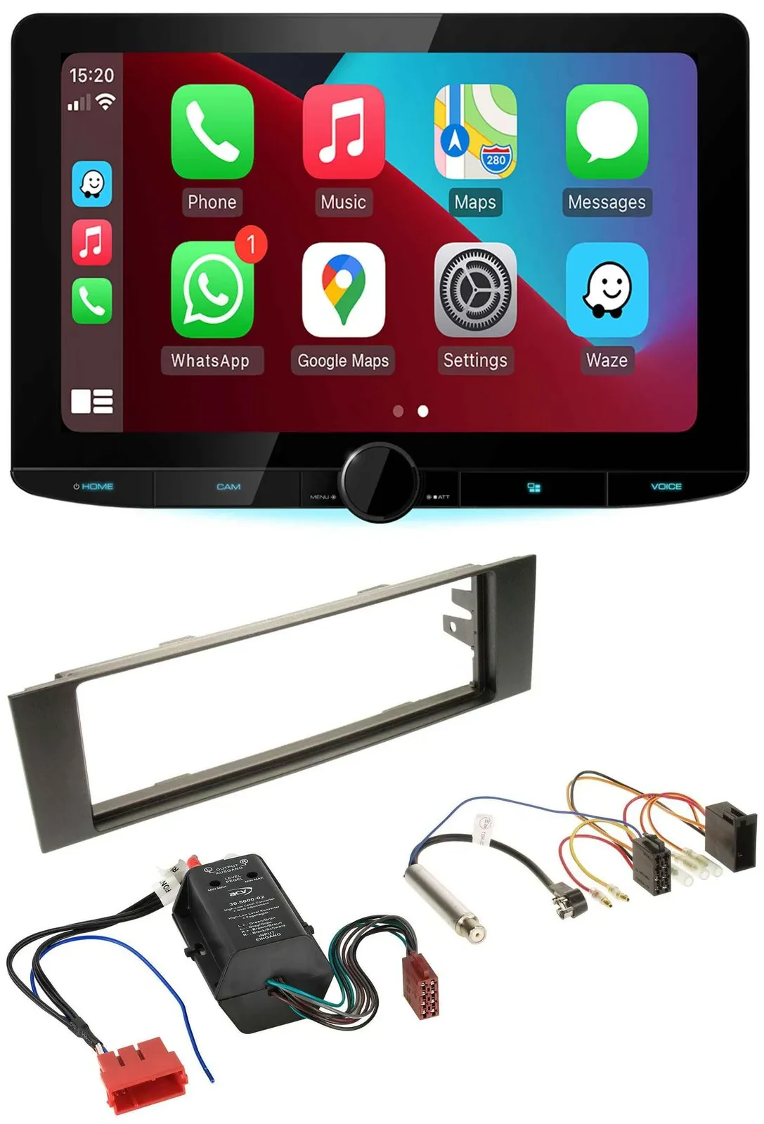 Kenwood MP3 USB DAB Bluetooth Autoradio für Audi A3 8P 03-06 Bose Aktivsystem Mi