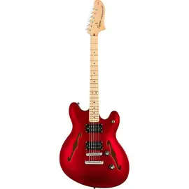 Электрогитара полуакустическая Fender Squier Affinity Starcaster Maple FB Candy Apple Red
