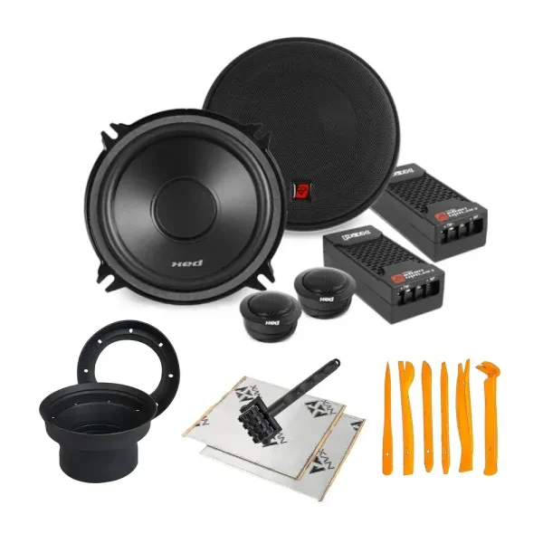 Cerwin-Vega XED525C 60W RMS 5.25” Component Speakers + Accessories