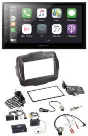 Автомагнитола для Jeep Renegade Pioneer 2DIN, Bluetooth, DAB, USB