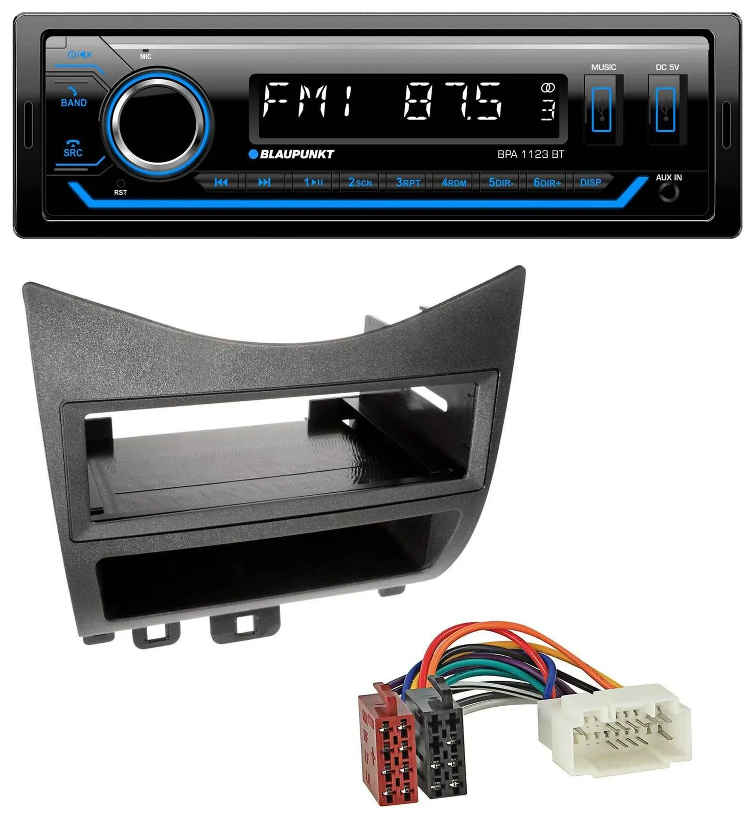 Blaupunkt MP3 Bluetooth USB AUX Autoradio für Honda Accord (2003-2007)