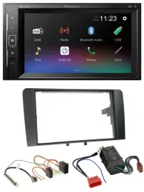 Pioneer DAB MP3 2DIN Bluetooth USB Autoradio für Audi A3 03-06 8P Bose Aktivsyst