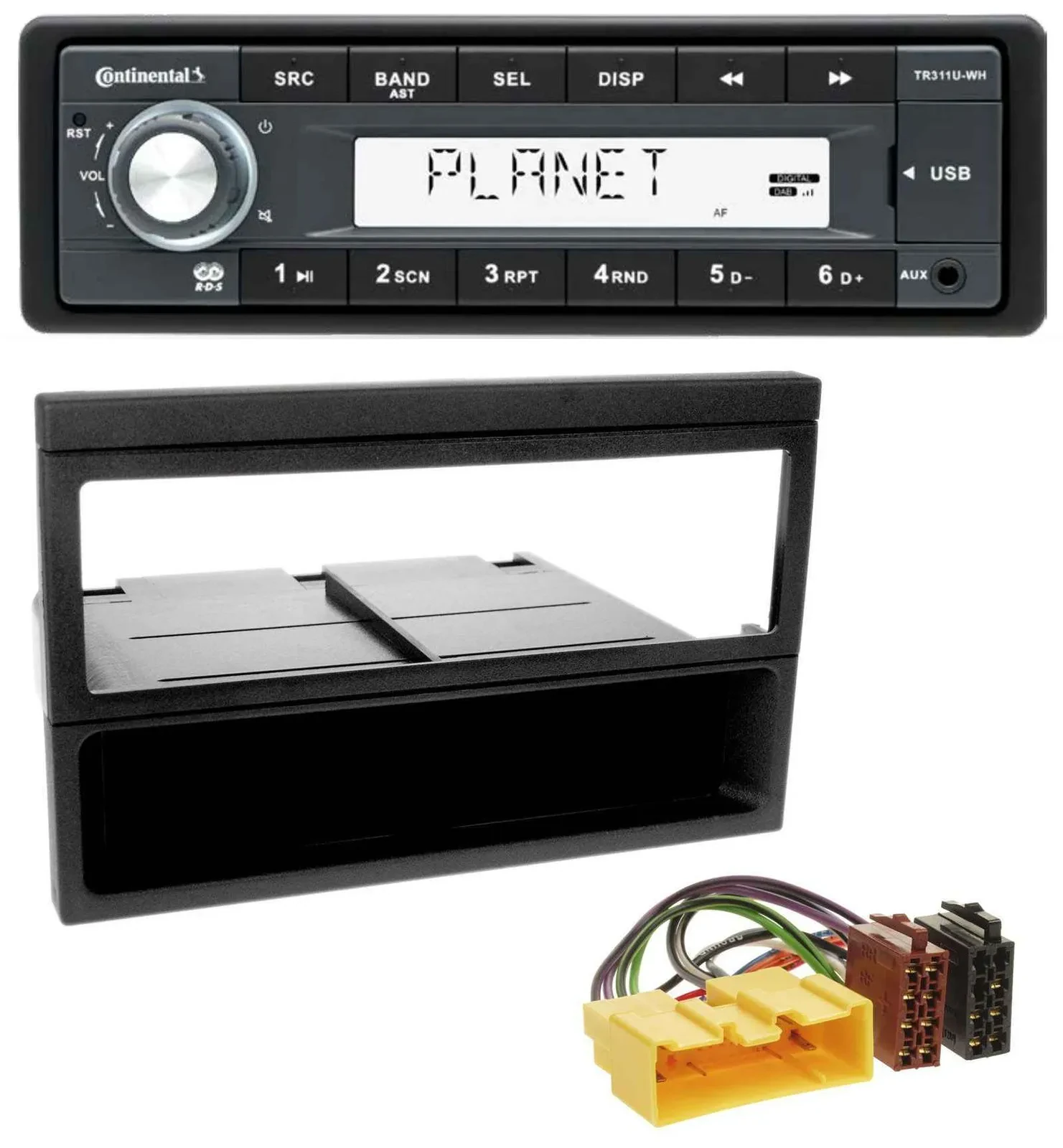 Continental USB MP3 AUX 1DIN Autoradio für Mazda MX-5, 626F, 323L, 323K