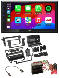 JVC Bluetooth USB MP3 2DIN DAB Autoradio für BMW 3-er E46 2002-2006 1 Schalter