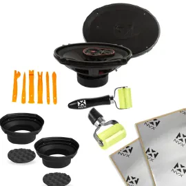 Cerwin Vega H7693 140W 6x9" Coaxial Speakers with NVX Speaker Installation Kit