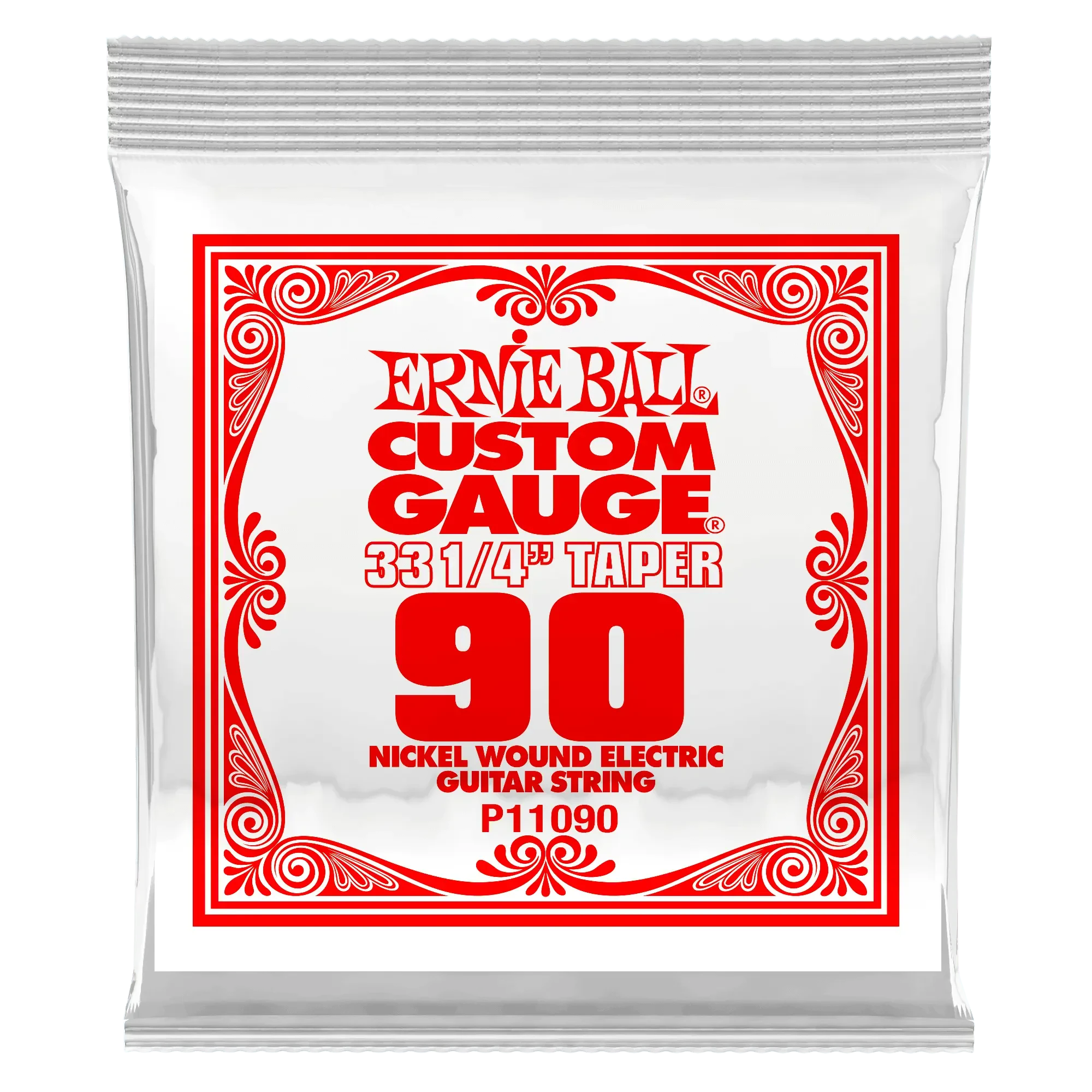 Струна для бас-гитары Ernie Ball P11090, сталь никелированная, калибр 90