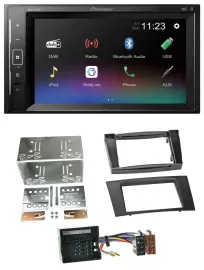 Pioneer DAB MP3 2DIN Bluetooth USB Autoradio für Mercedes CLS E-Klasse S211 03-0