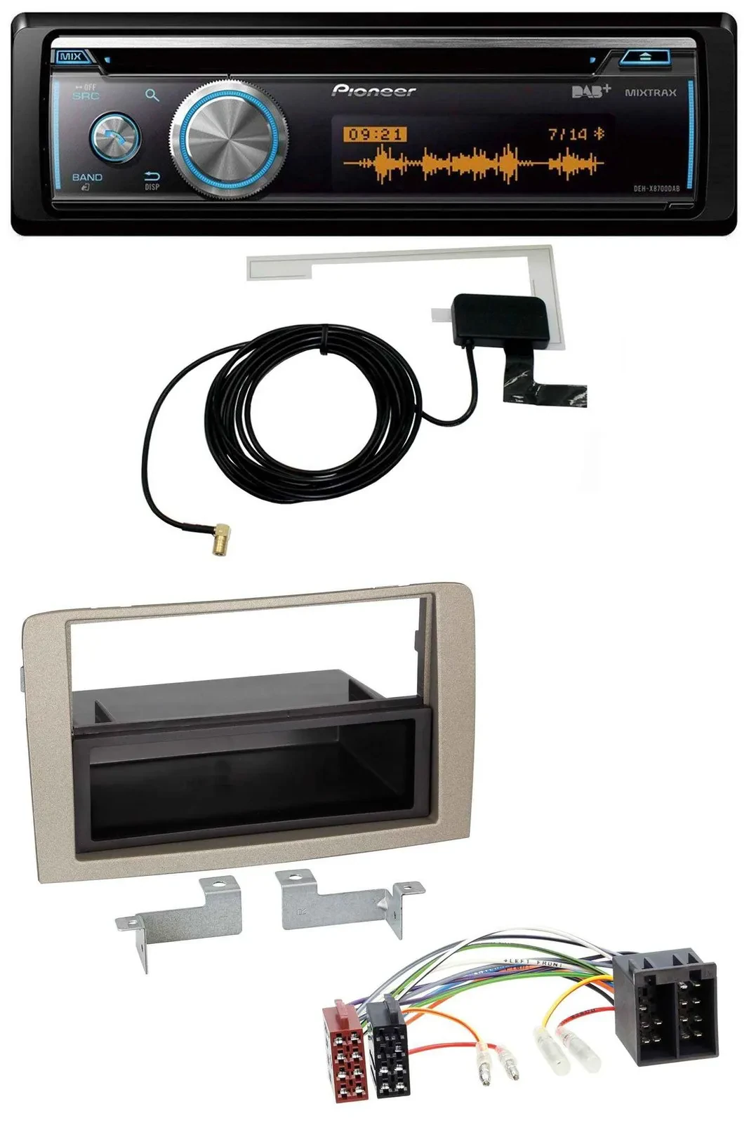 Автомагнитола для Lancia Musa (с 2005) Pioneer Bluetooth DAB MP3 USB CD