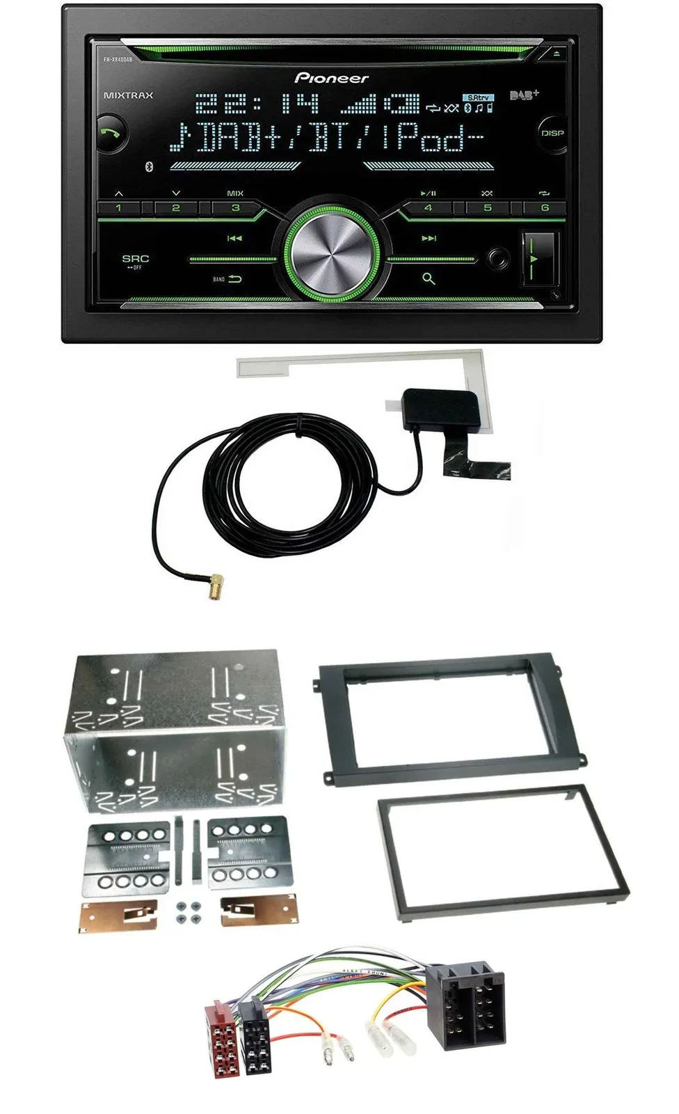 Pioneer CD USB MP3 Bluetooth 2DIN DAB Autoradio für Porsche Cayenne 2002-2007