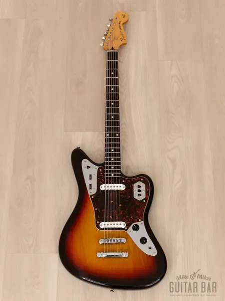 Электрогитара Fender Jaguar Baritone Custom SS Sunburst w/gigbag Japan 2004