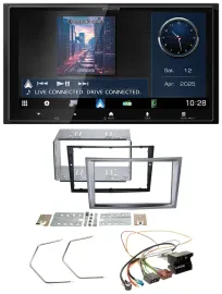 Kenwood Bluetooth 2DIN USB DAB MP3 Autoradio für Opel Antara Astra H Zafira B ch