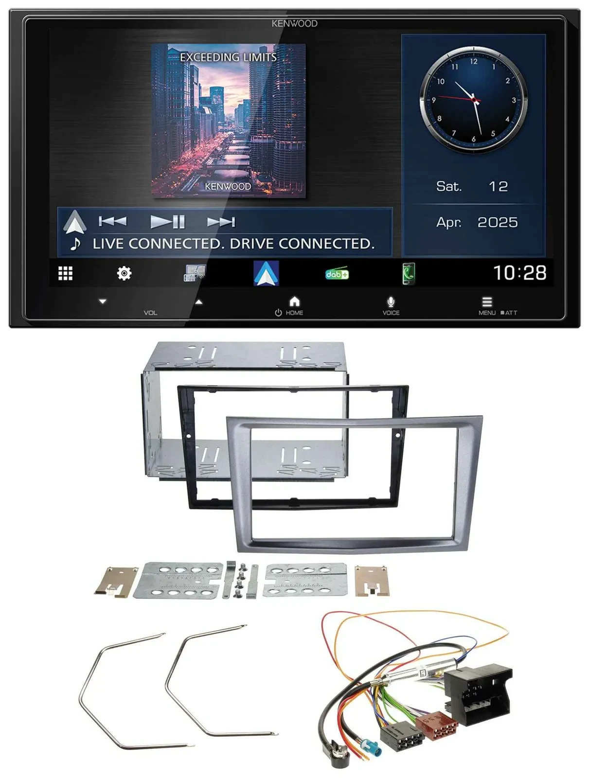 Kenwood Bluetooth 2DIN USB DAB MP3 Autoradio für Opel Antara Astra H Zafira B ch