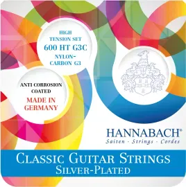 Струны для классической гитары Hannabach 600HT-G3C Silver Plated Hard