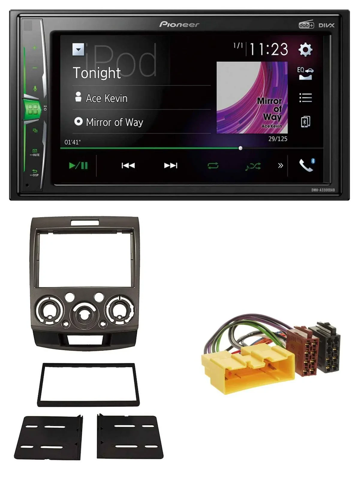 Pioneer 2DIN MP3 DAB USB Bluetooth Autoradio für Ford Ranger Mazda BT50 ab 06