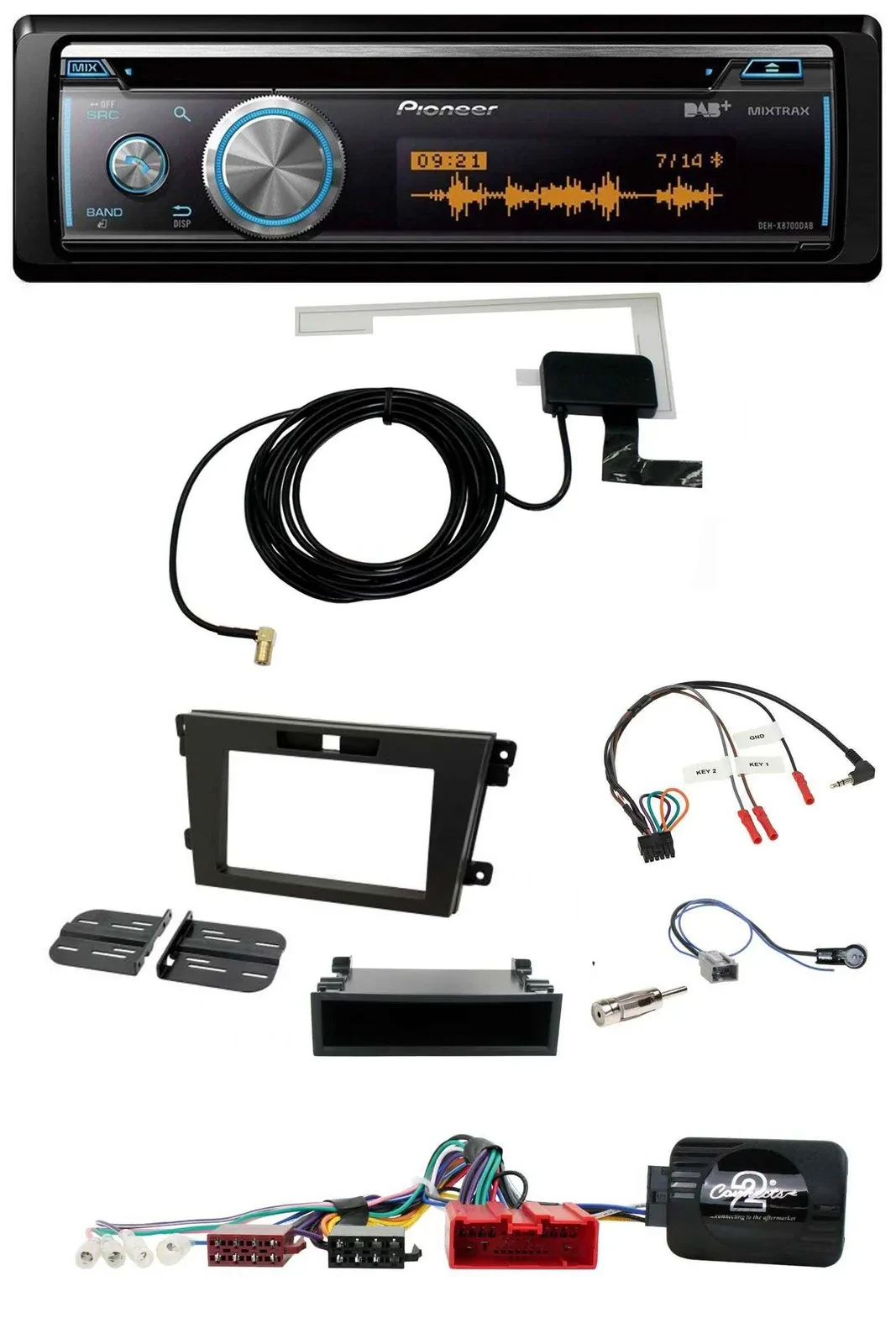 Pioneer Bluetooth DAB Lenkrad USB CD Autoradio für Mazda CX-7 2008-2010