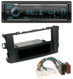 Автомагнитола Kenwood Bluetooth, MP3, DAB, USB для Toyota Auris (с 2007)