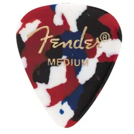 Медиаторы Fender 351 Shape Picks, 12 Count, Confetti, Medium