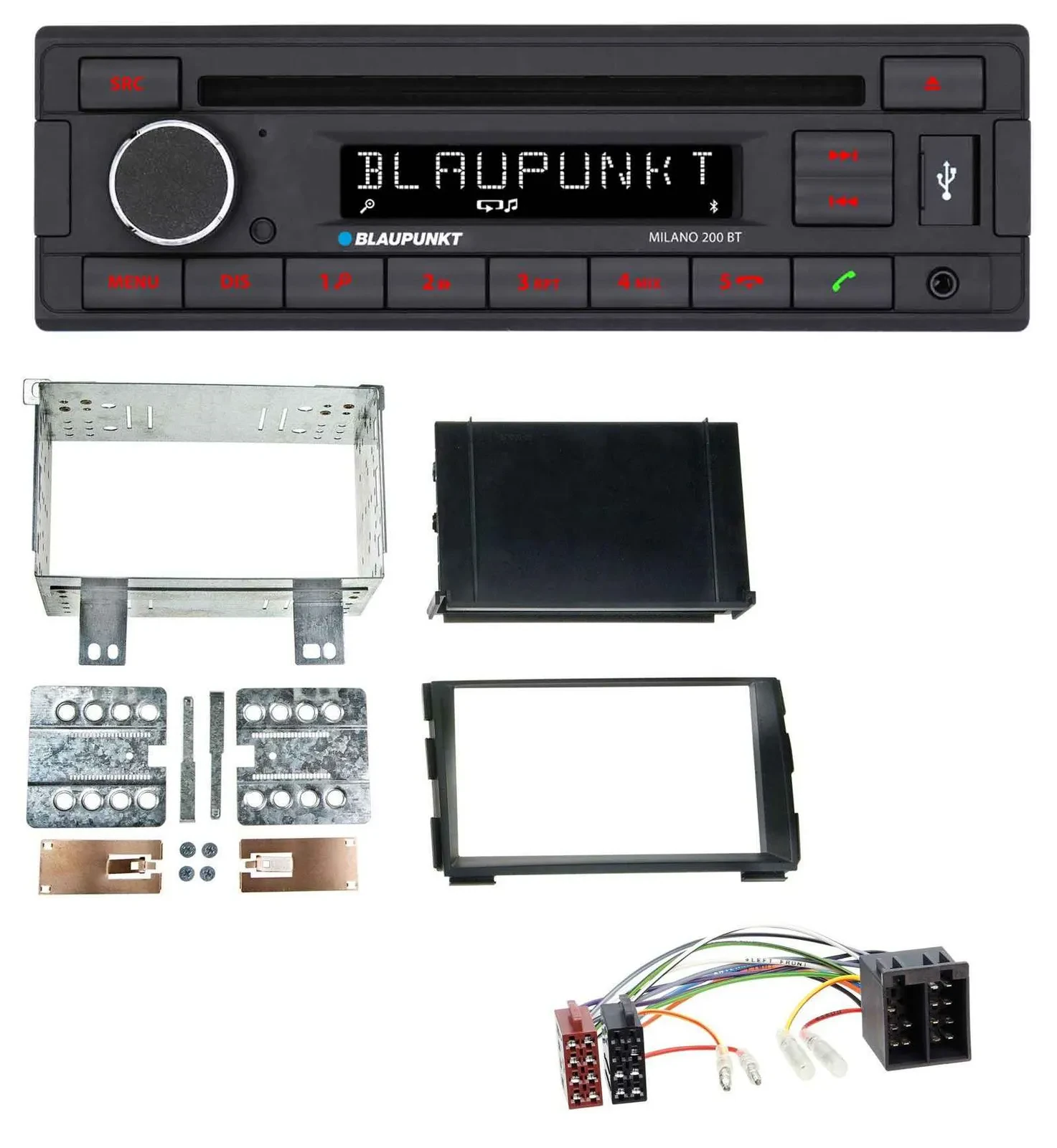 Автомагнитола для Kia Ceed 2009–2012 и proCeed 2011–2013 Blaupunkt MP3 USB CD Bluetooth AUX