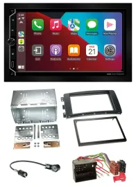 Автомагнитола ESX 2DIN DAB USB MP3 Bluetooth для Smart ForTwo (2007–2010), ForFour (2004–2006)