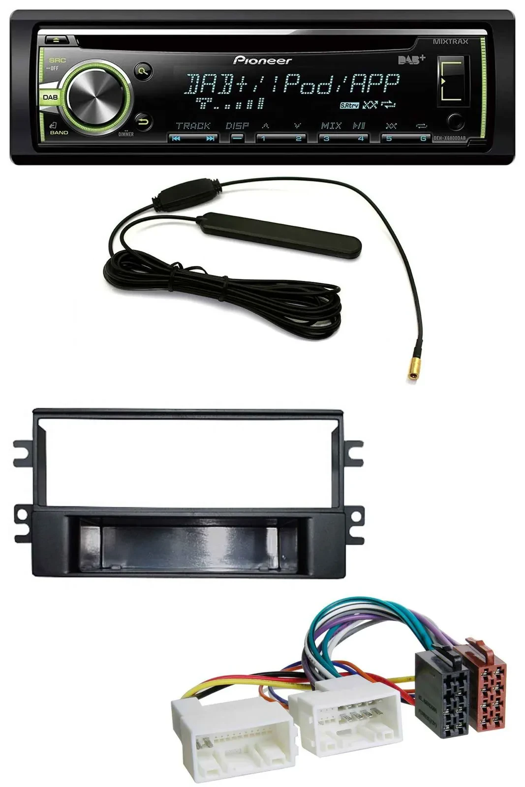 Pioneer MP3 USB CD DAB AUX Autoradio für Kia Carens (ab 2007)