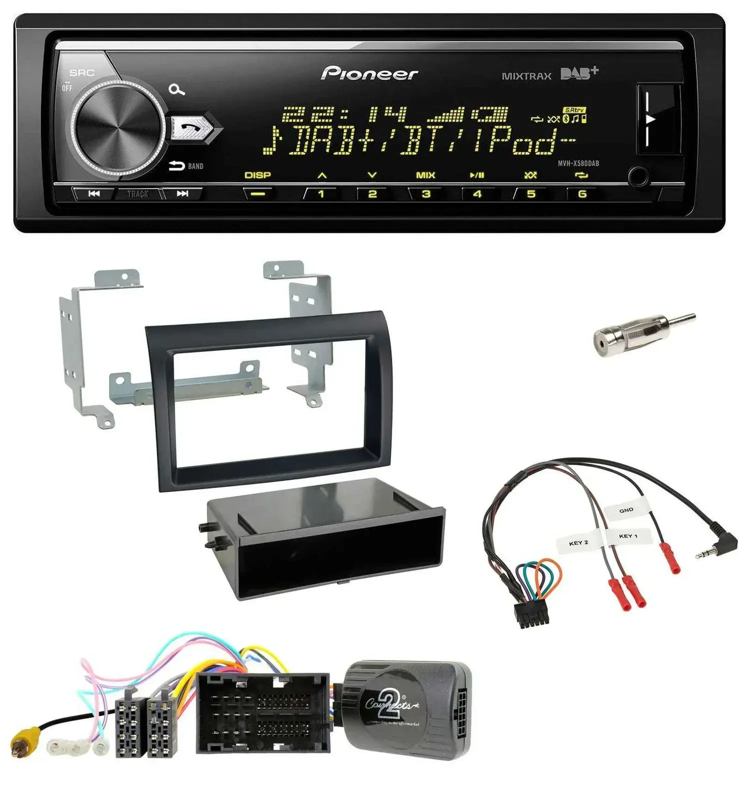 Pioneer Bluetooth USB DAB Lenkrad Autoradio für Citroen Jumper ab 14 Profiversio