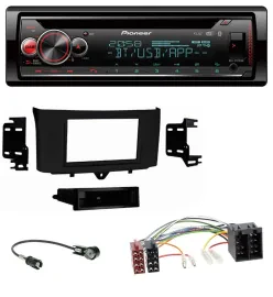 Автомагнитола для Smart ForTwo (2010–2015) Pioneer CD/MP3, DAB, Bluetooth, USB