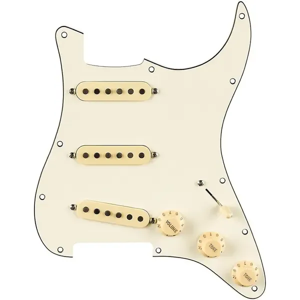 Комплект звукоснимателей для электрогитары Fender Pure Vintage '65 Pre-Wired Strat Pickguard Aged White