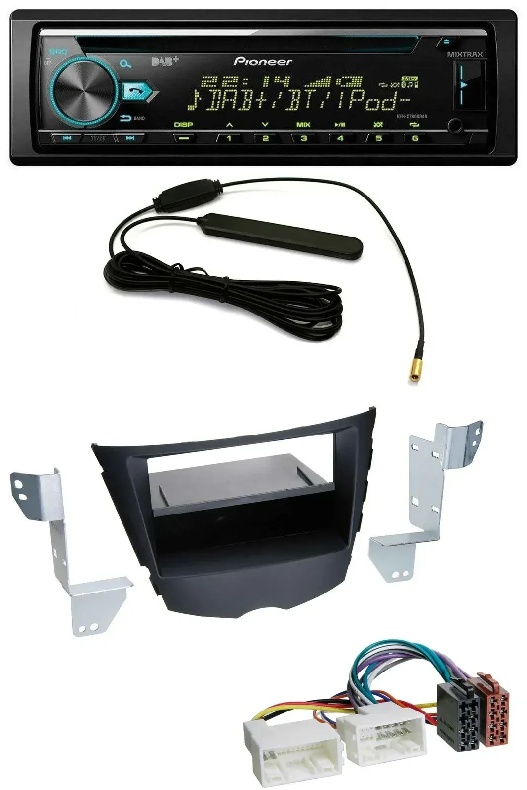 Автомагнитола для Hyundai Veloster Pioneer CD MP3 AUX DAB USB