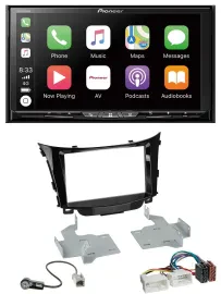 Pioneer 2DIN MP3 USB DAB DVD Bluetooth Autoradio für Hyundai i30 (ab 12)