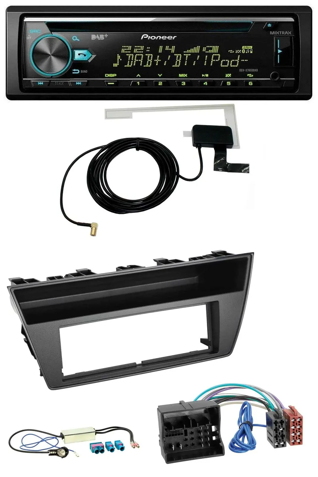 Автомагнитола Pioneer MP3/AUX/CD/USB/DAB для Skoda Fabia III (2014–2020)