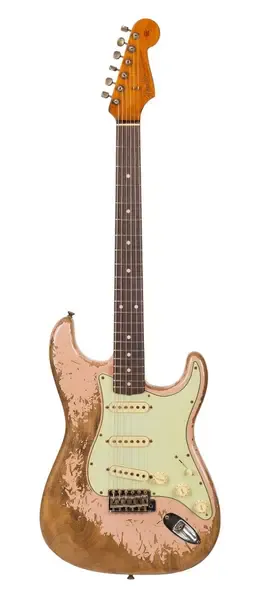 Электрогитара Fender Custom Shop 60/63 Stratocaster Super Heavy Relic Dirty Shell Pink