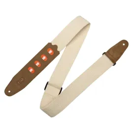 Ремень для гитары Levy's MC2PH-NAT Cotton PickPocket Natural