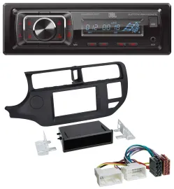 Автомагнитола для Kia Rio (UB 2011-2014) JBL Bluetooth, USB, SD, AUX, MP3 черная