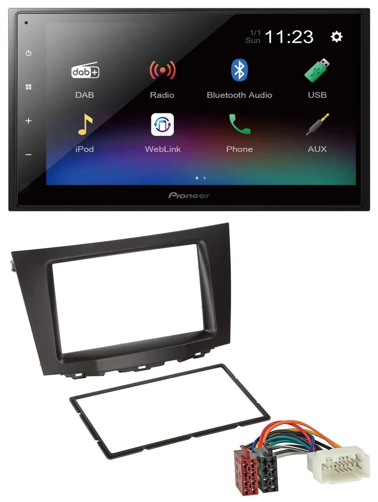 Pioneer USB Bluetooth DAB 2DIN MP3 Autoradio für Suzuki Kizashi (ab 2009)