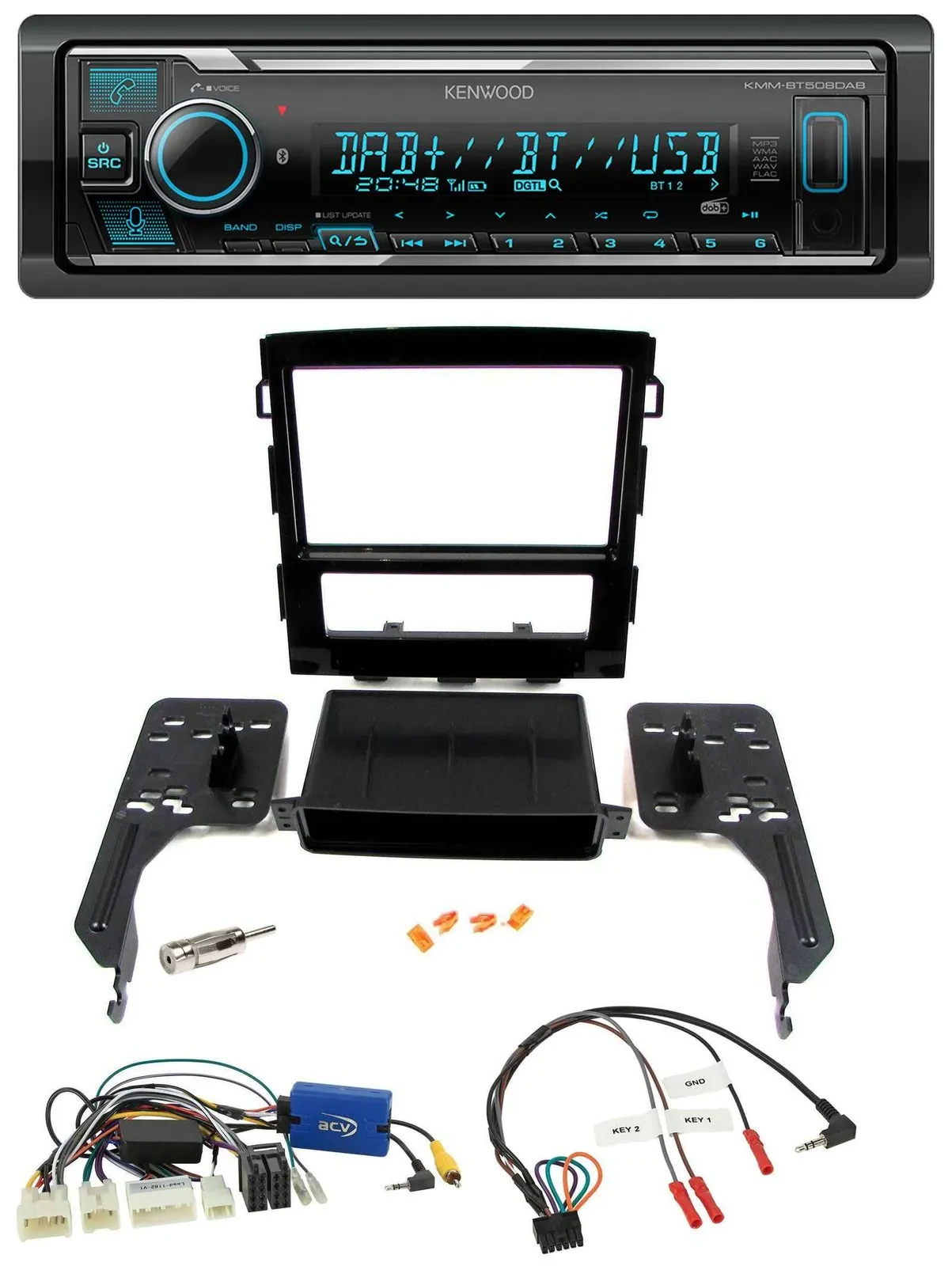 Kenwood Bluetooth Lenkrad DAB USB Autoradio für Subaru Impreza ab 2018