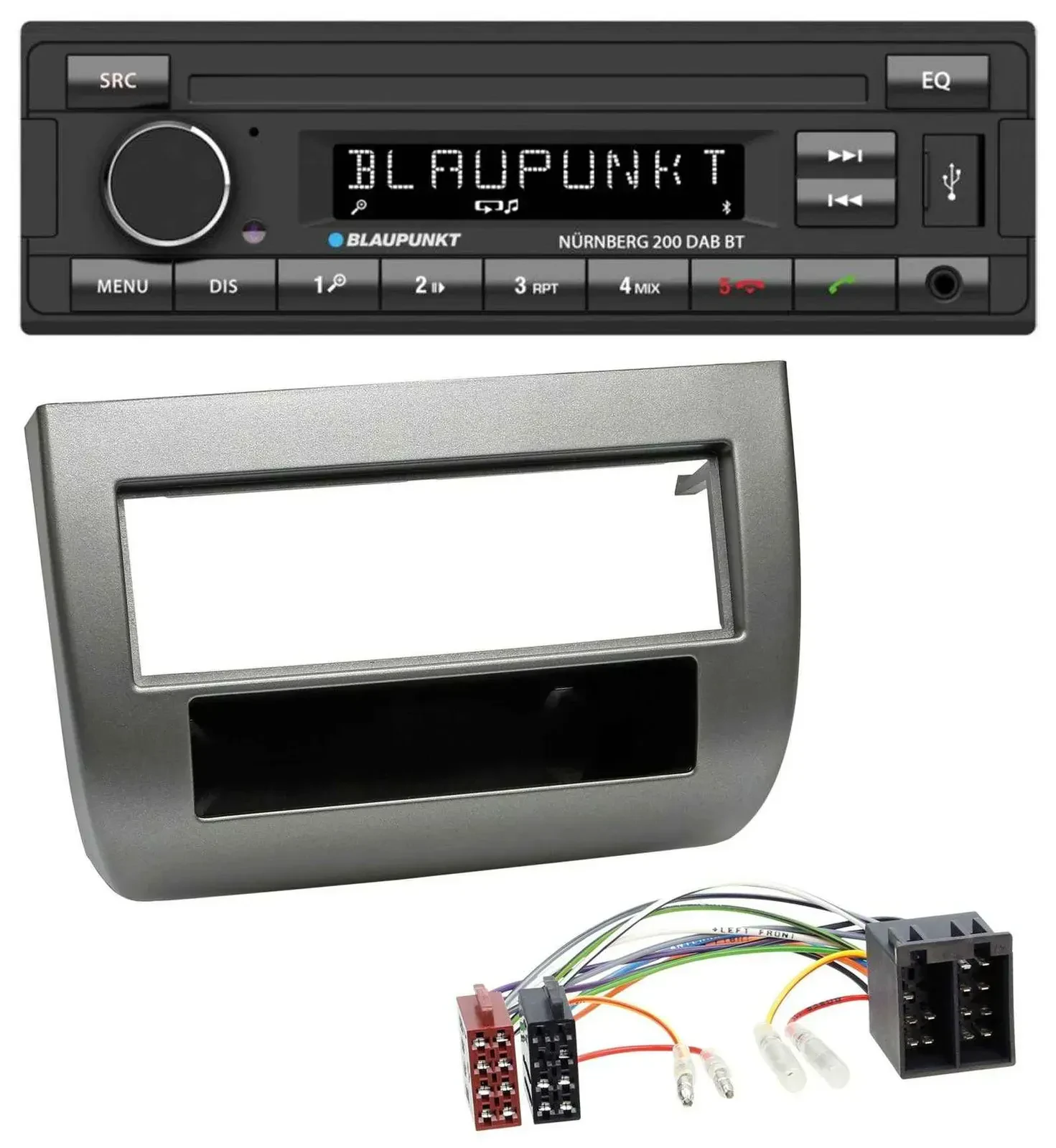 Blaupunkt USB DAB MP3 Bluetooth Autoradio für Lancia Y 843 03-11 dunkelsilbermet