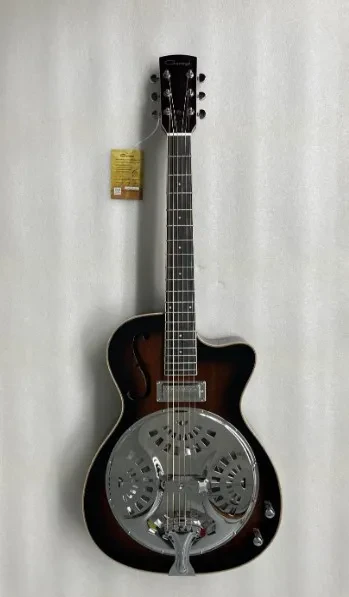 SDG-738CEQ Электро-акустическая гитара с резонатором, санберст, Caraya