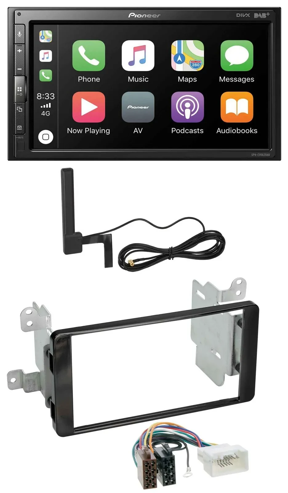 Автомагнитола для Mitsubishi Outlander (с 2012) Pioneer 2DIN, USB, Bluetooth, DAB, MP3