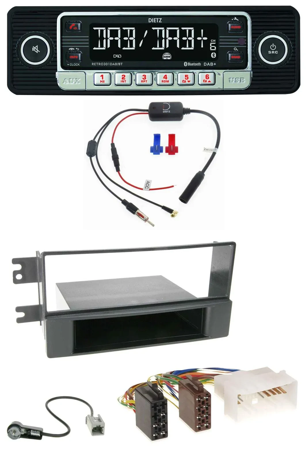 Dietz MP3 DAB Bluetooth USB Autoradio für Kia Cerato (ab 2007)