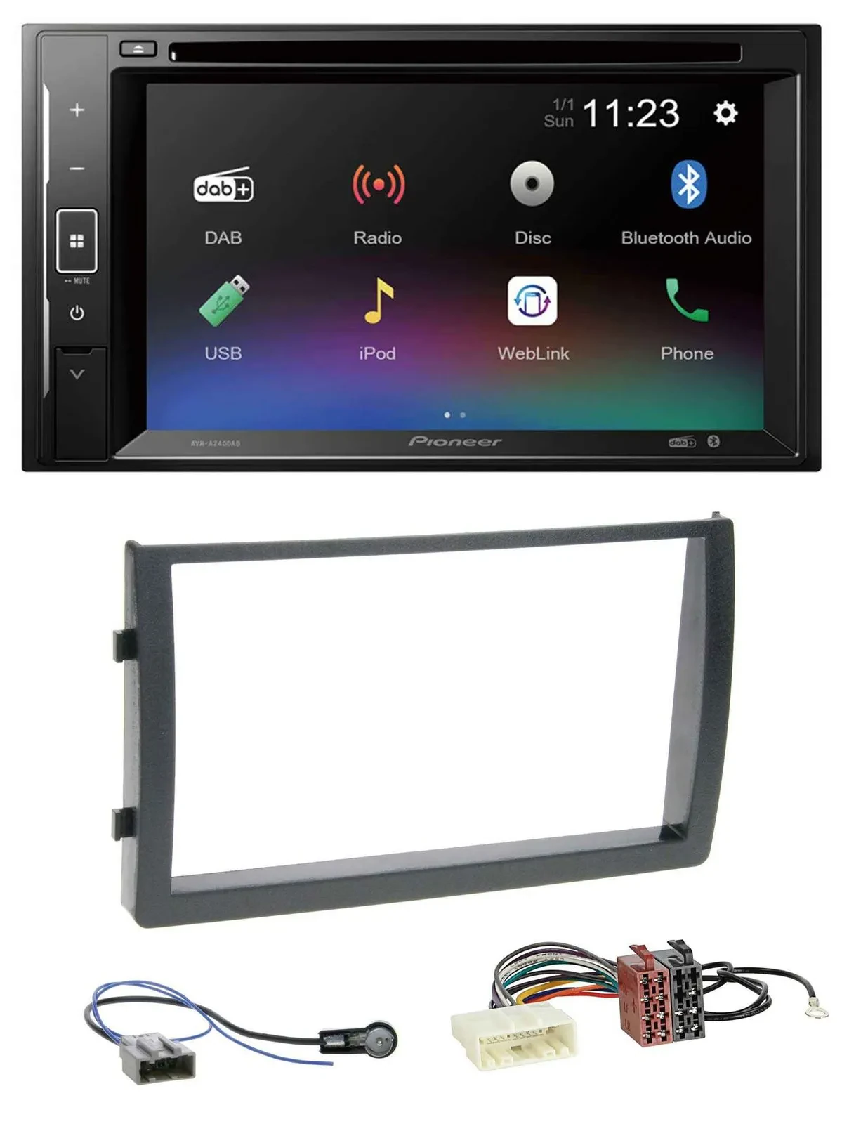 Pioneer Bluetooth MP3 USB 2DIN DAB DVD Autoradio für Nissan Altima L31 2005-2006
