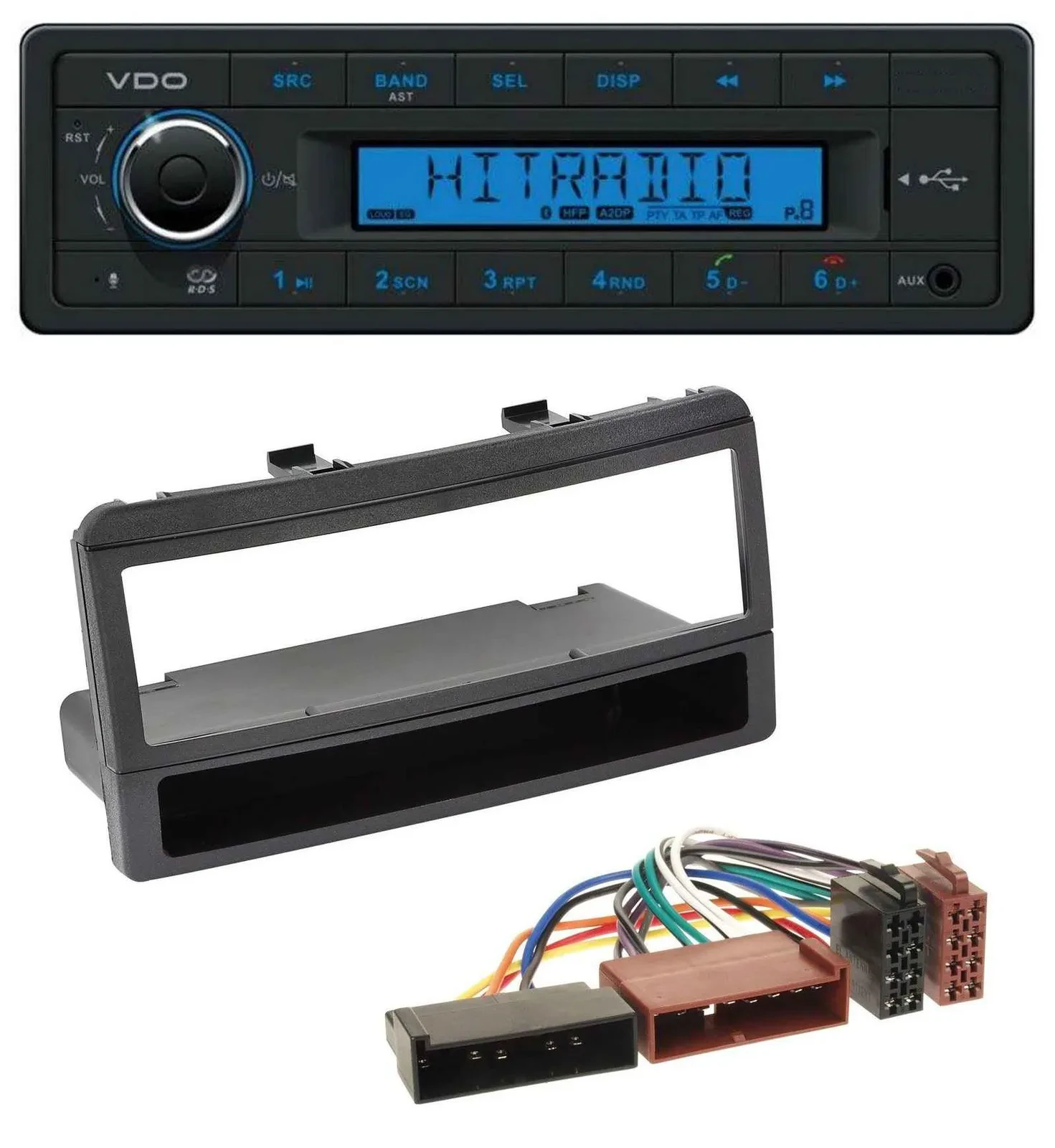 VDO AUX Bluetooth USB MP3 Autoradio für Ford Mondeo 96-02 Puma Transit Ablagefac