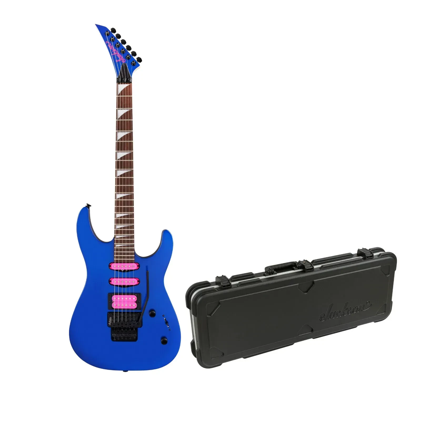 Jackson X Series Dinky 6 String Guitar Blue with Jackson Dinky Molded Case