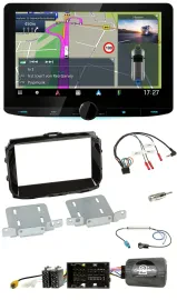 Kenwood Bluetooth DAB TMC 2DIN Lenkrad USB Navigation für Alfa Giulietta 2014-20